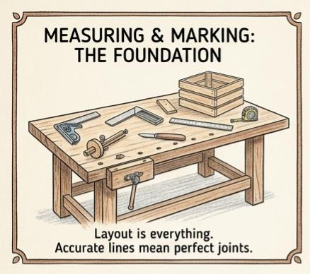 measuring and marking the foundation