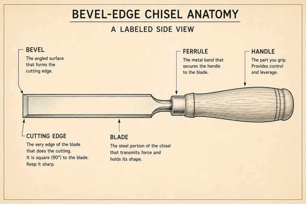 Bevel Edge Chisel Anatomy