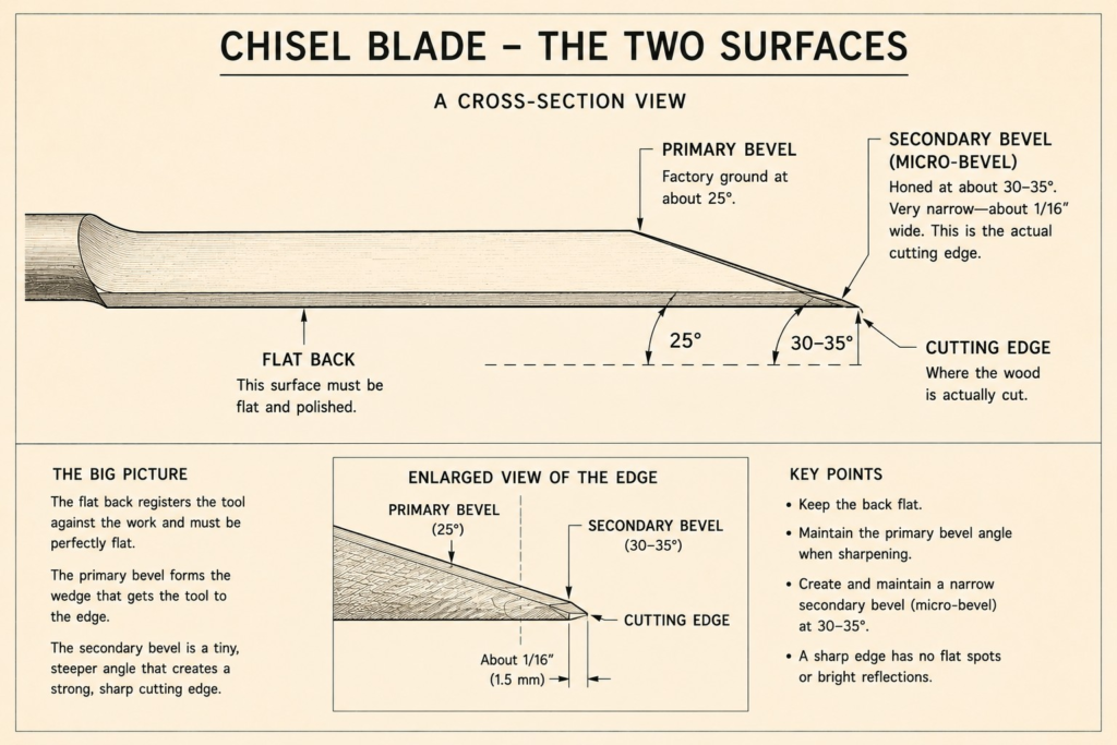 Chisel Blade - Two Surfaces