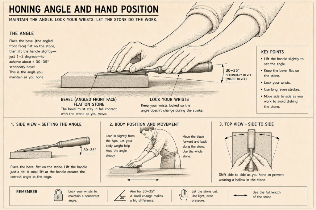 Honing Angle and Hand Position