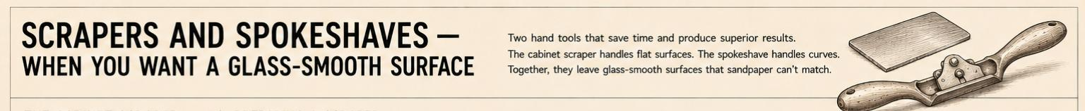 Scrapers and Spokeshaves